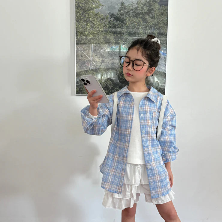 Sweet Breeze Mum's Check Cotton Shirt