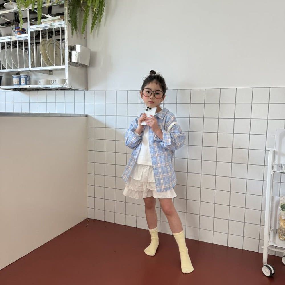 Sweet Breeze Mum's Check Cotton Shirt