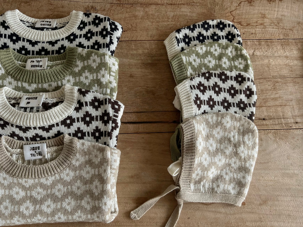 Noah Knit – with Matching Bonnet