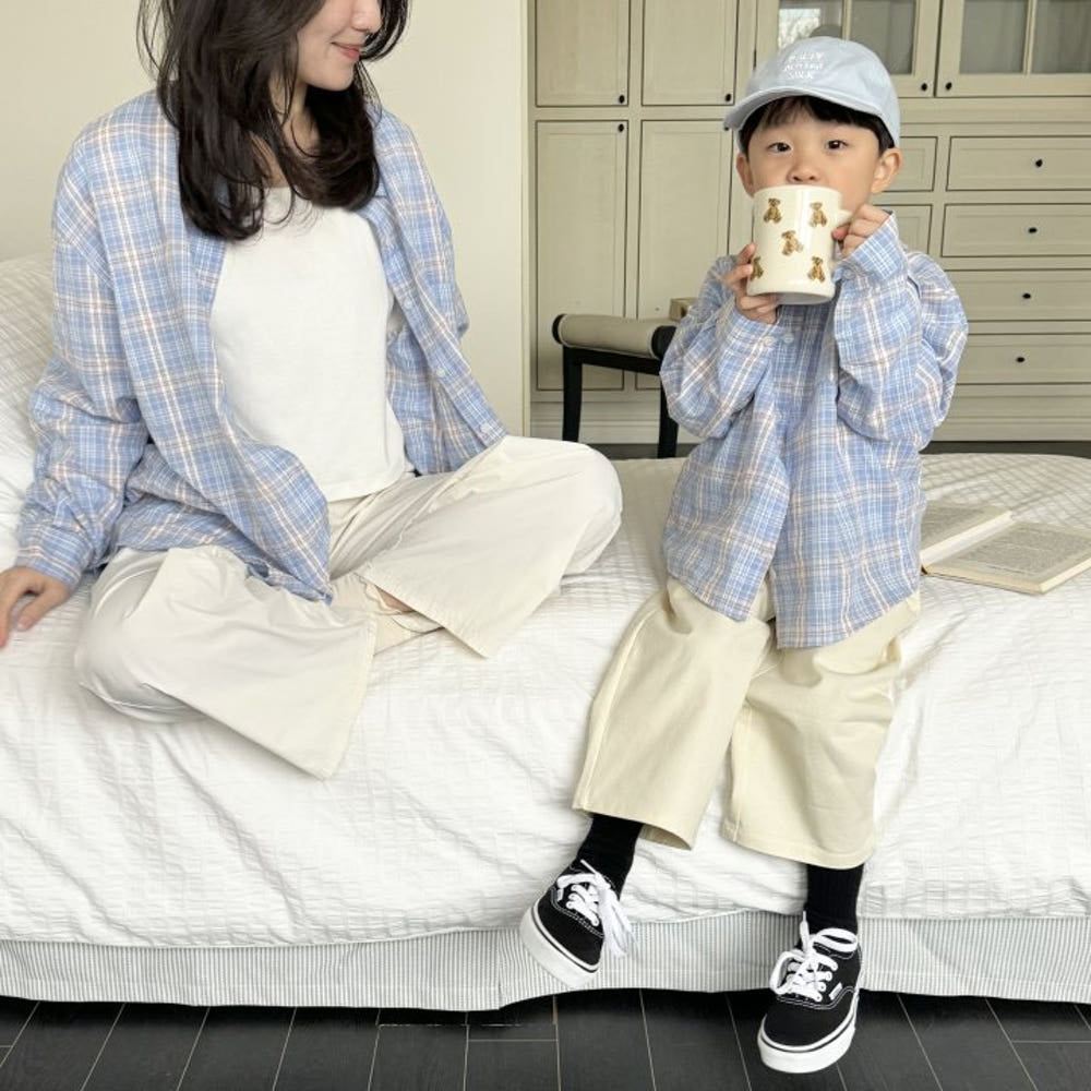 Sweet Breeze Mum's Check Cotton Shirt