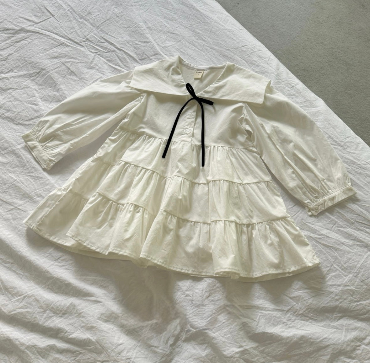 Ensera Cotton Ruffle Dress