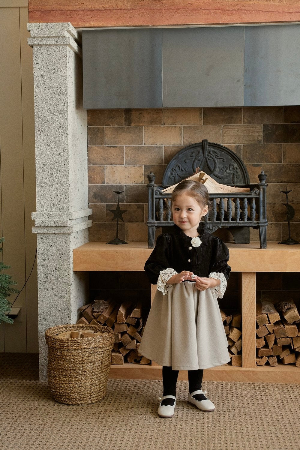 Sophie Velvet Rose Dress