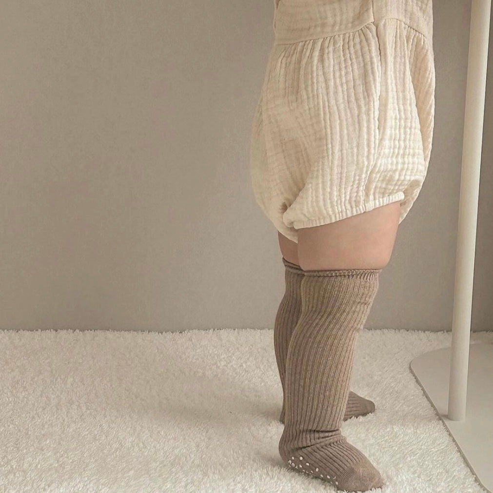Organic Cotton Non-Slip Knee Socks