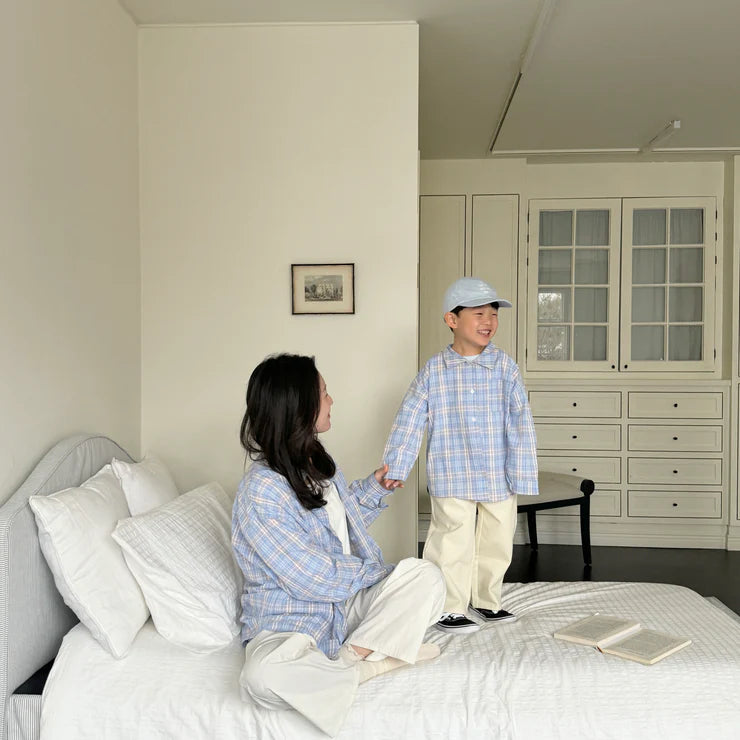 Sweet Breeze Mum's Check Cotton Shirt