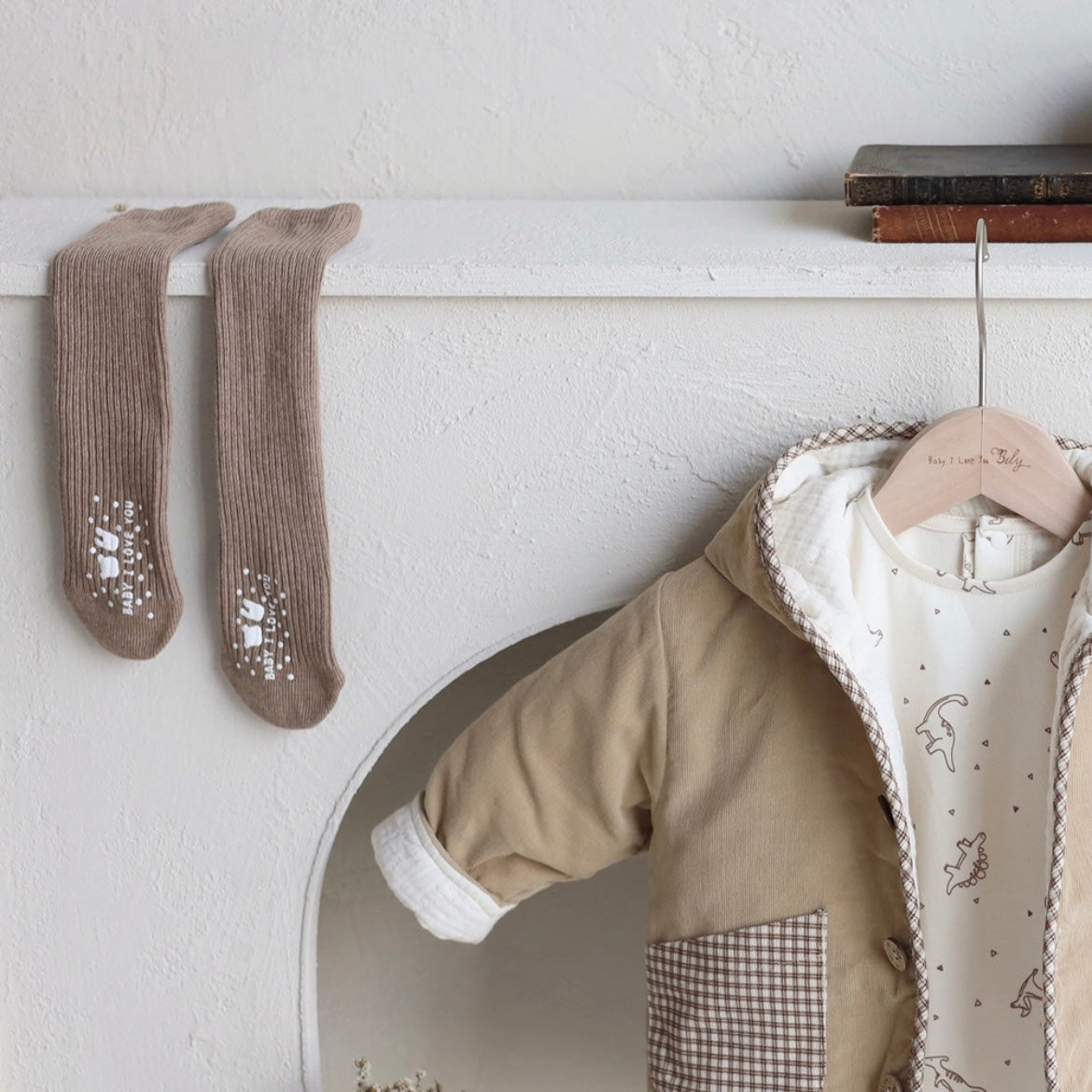 Organic Cotton Non-Slip Knee Socks