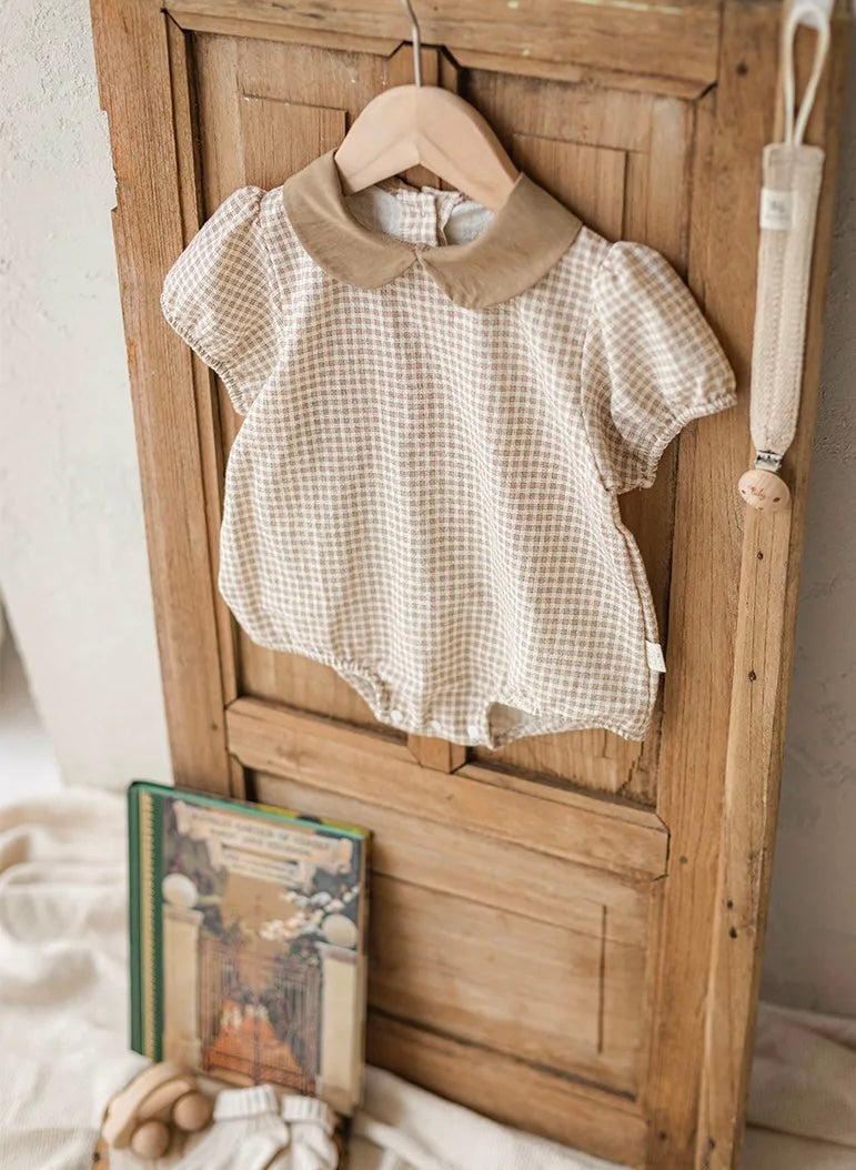 Tarte Checkered Baby Bodysuit