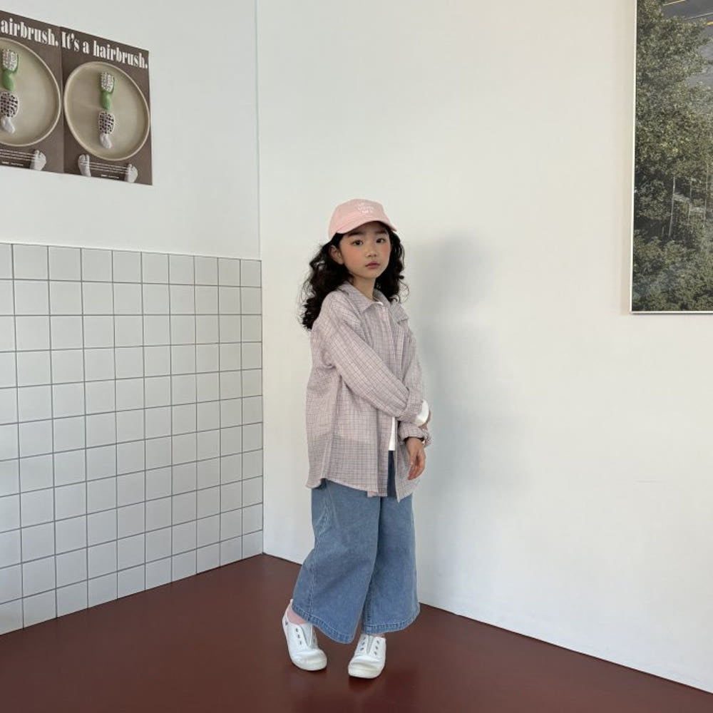 Sweet Breeze Mum's Check Cotton Shirt