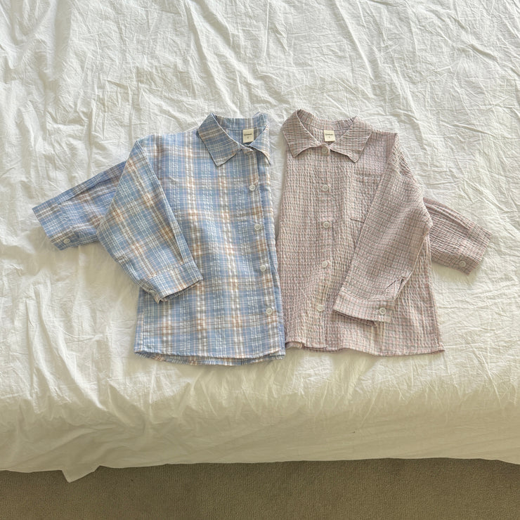 Sweet Breeze Mum's Check Cotton Shirt