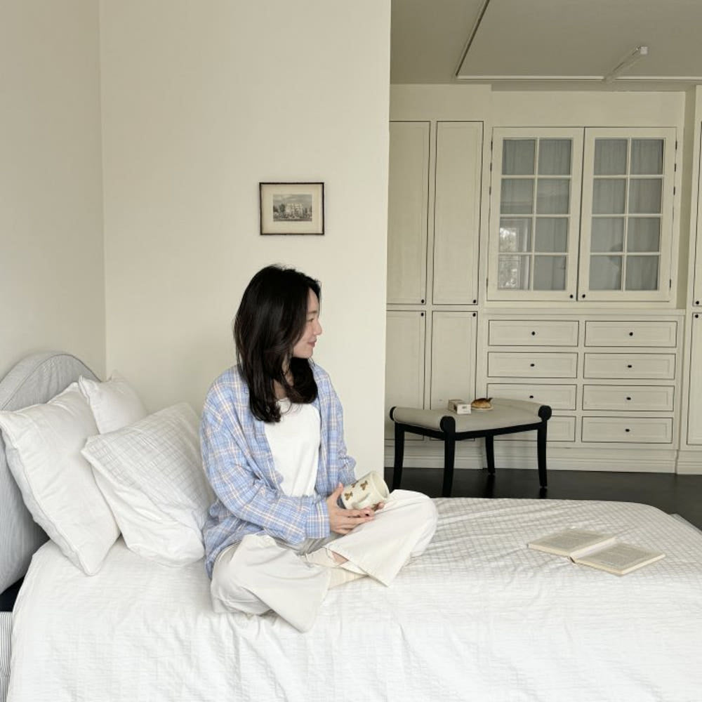 Sweet Breeze Mum's Check Cotton Shirt