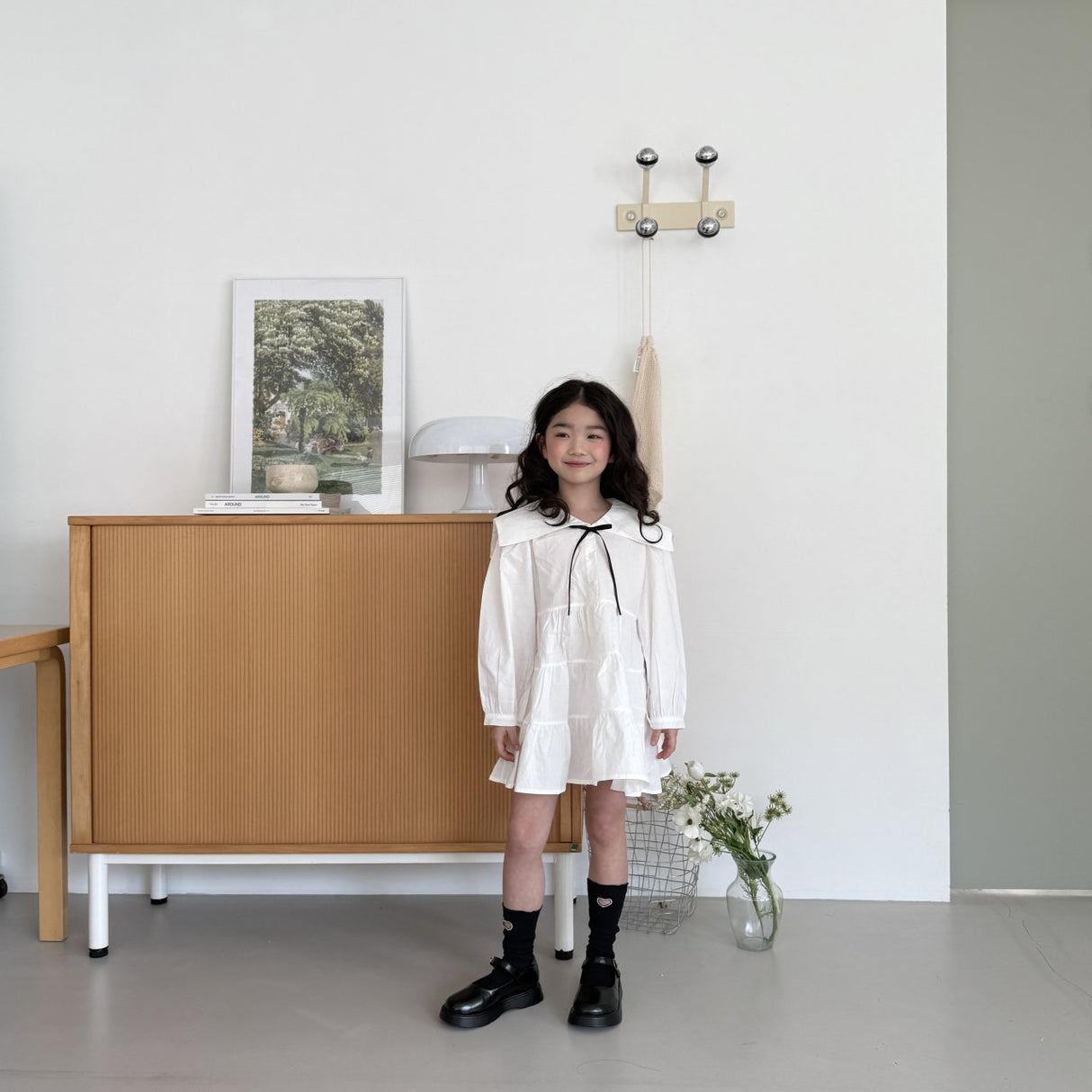 Ensera Cotton Ruffle Dress