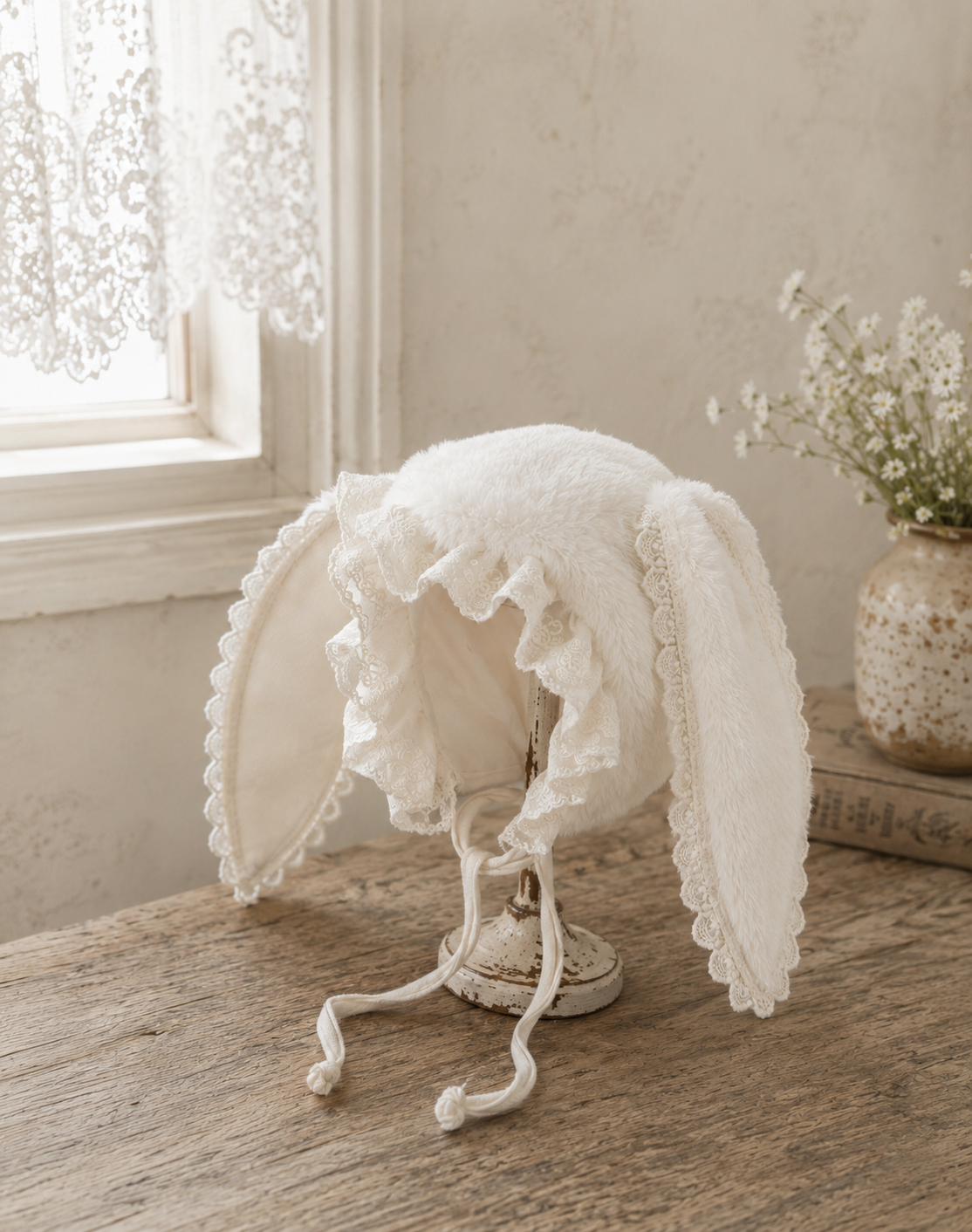 Fluffy Bunny Bonnet