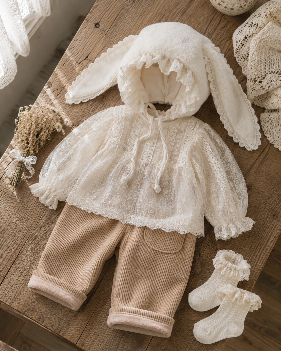 Fluffy Bunny Bonnet