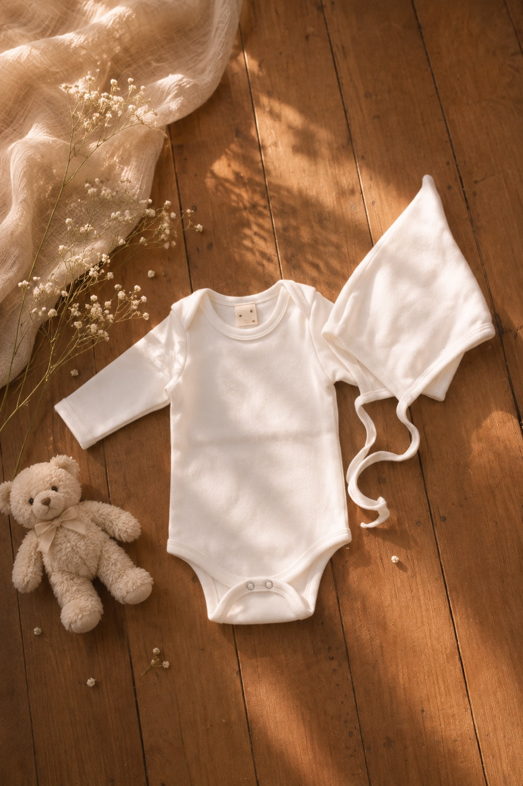 Flutter Sleeve & Bonnet Set