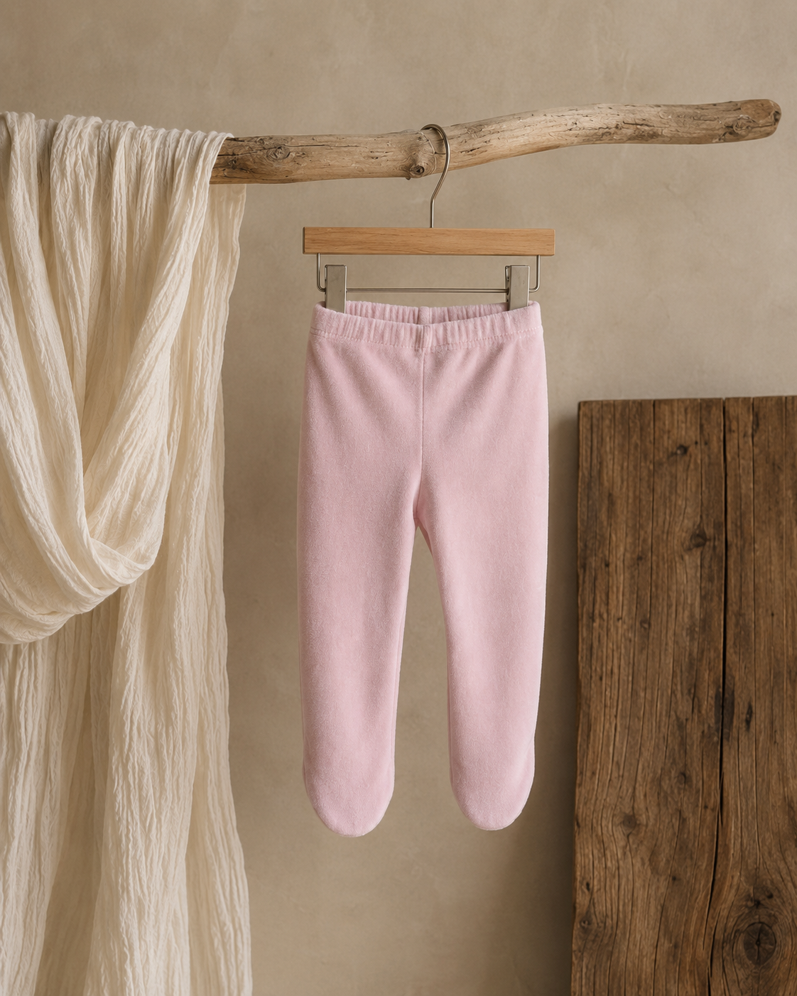 Velour Footed Leggings