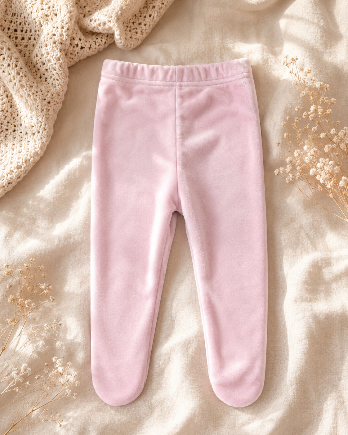 Velour Footed Leggings