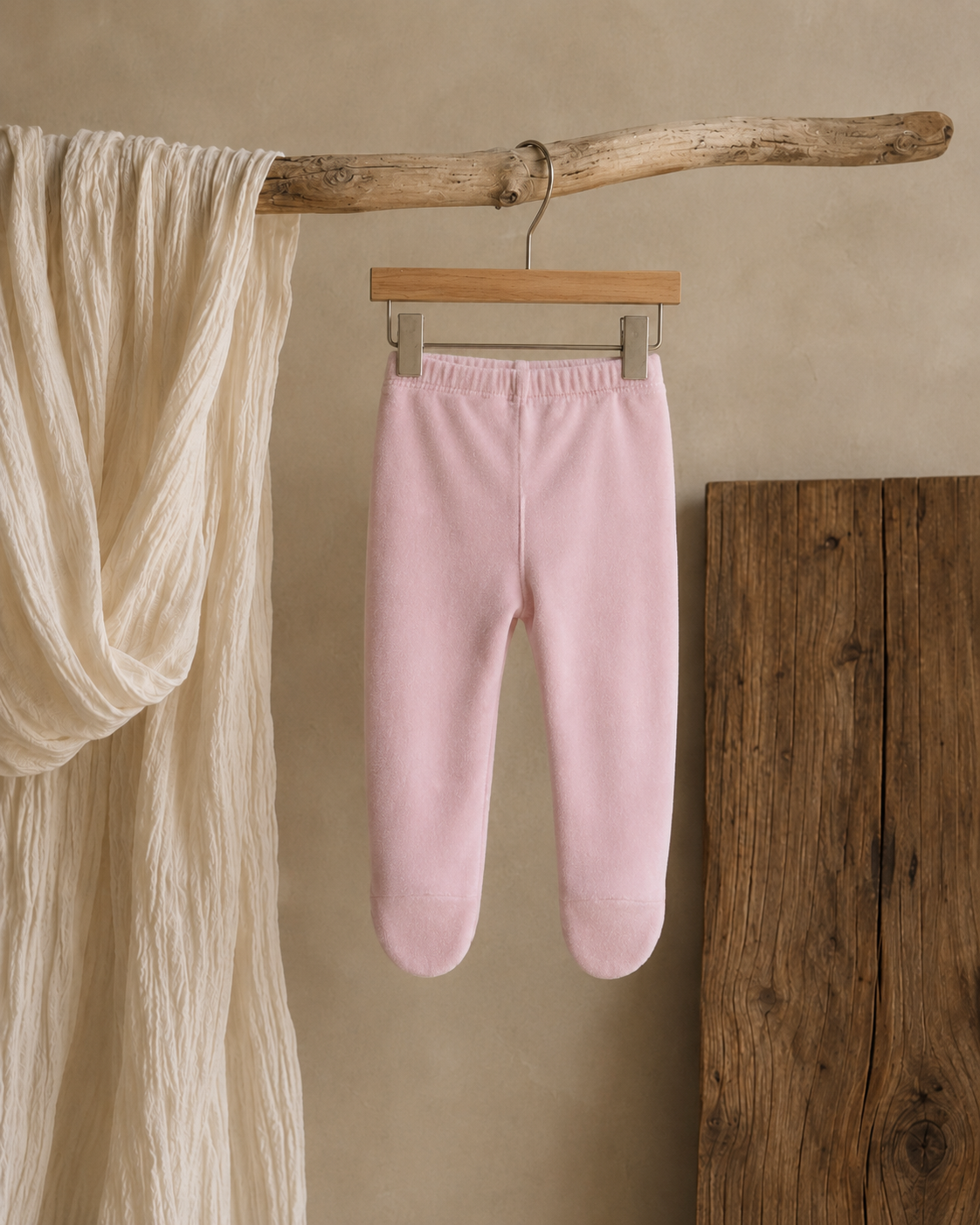 Velour Footed Leggings