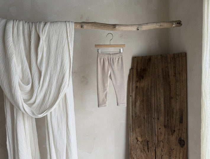 Warm Fleece-lined Rib Legging