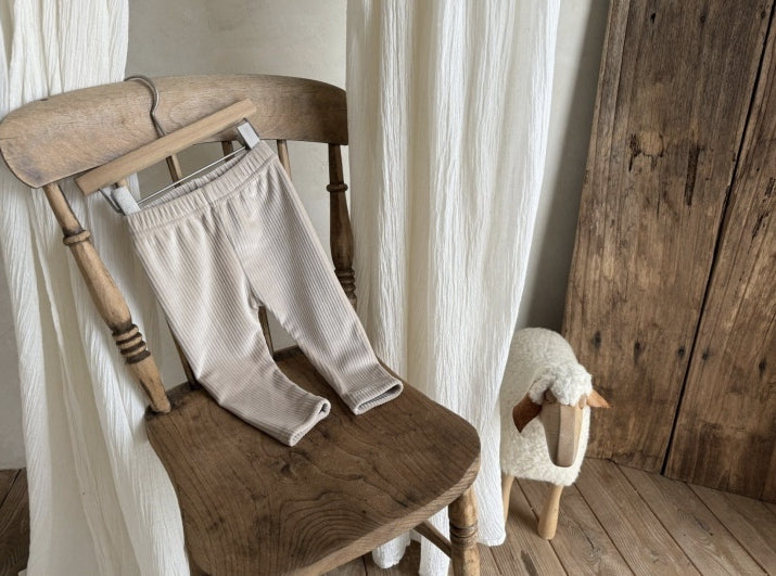 Warm Fleece-lined Rib Legging