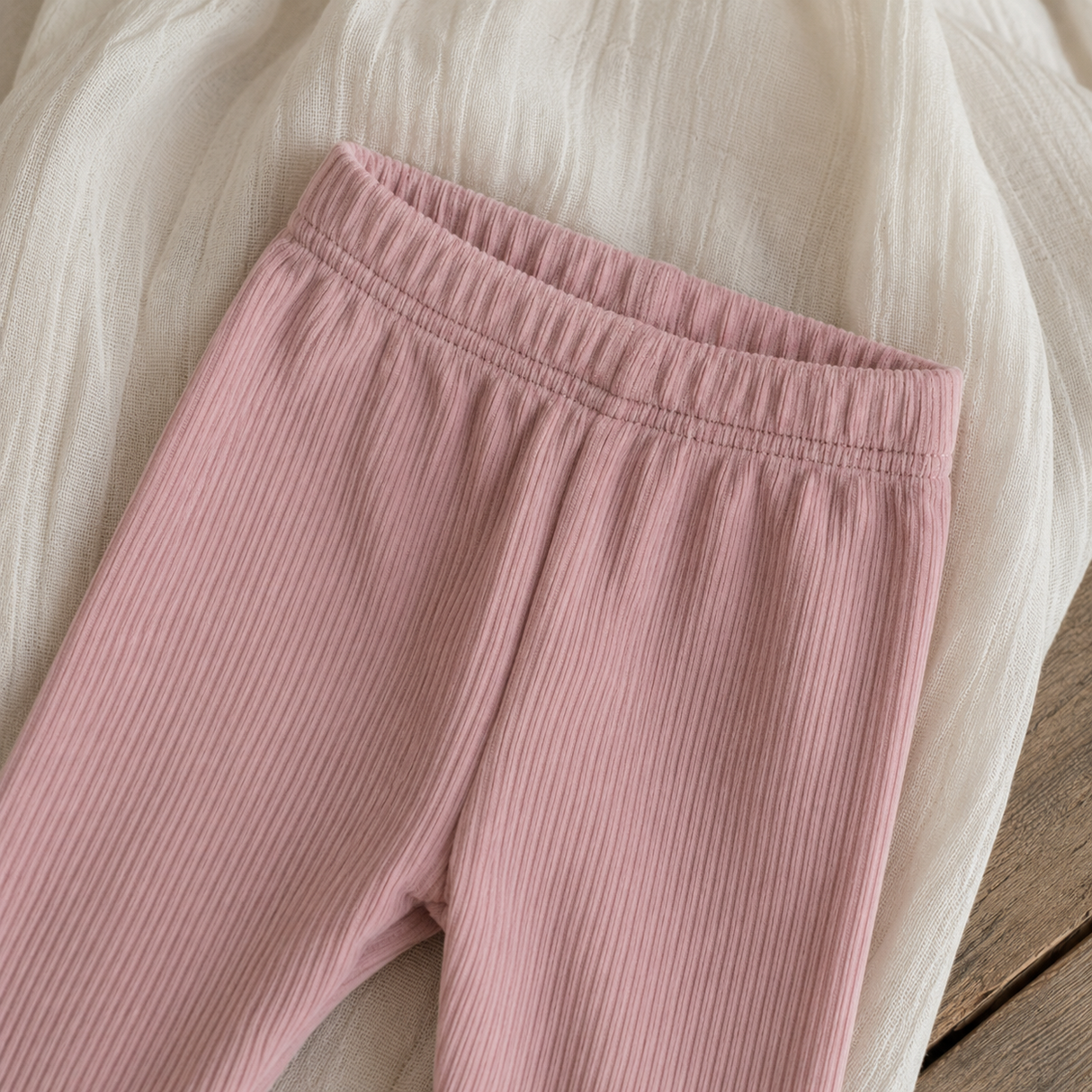 Warm Fleece-lined Rib Legging