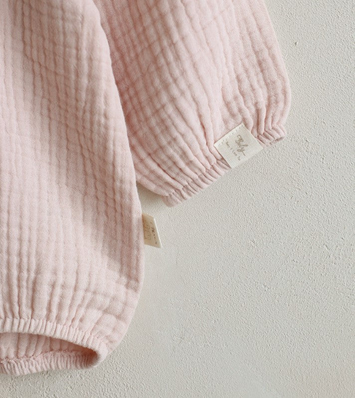 Vanilla Cream Muslin Bodysuit