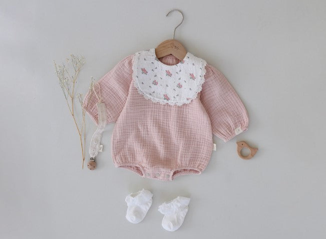 Vanilla Cream Muslin Bodysuit