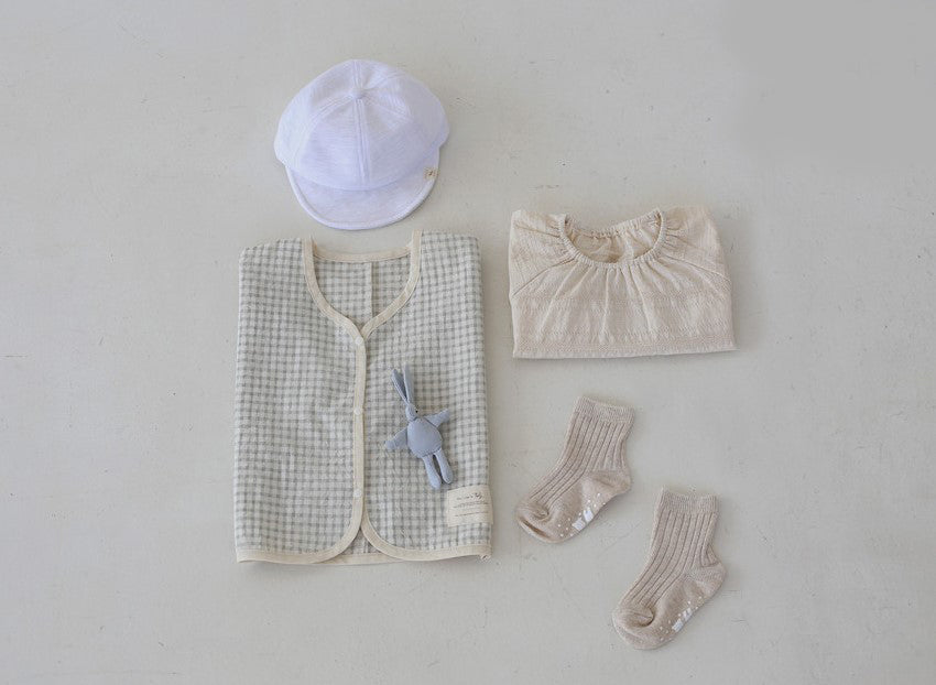 Cheise Plaid Cotton Cardigan