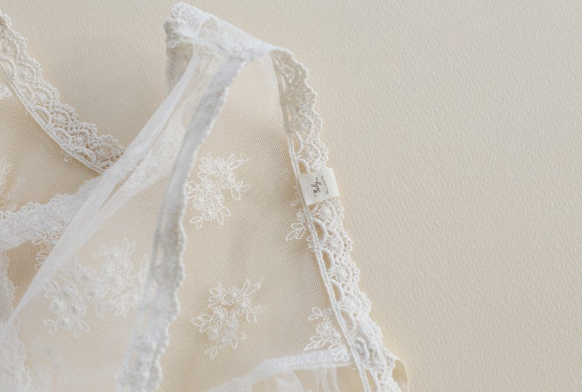 Elysian Lace Vest & Bonnet