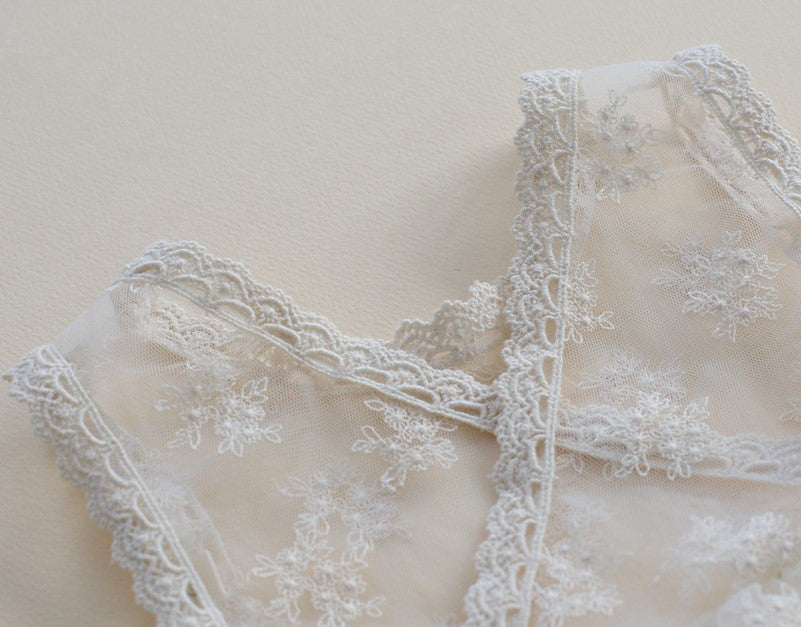 Elysian Lace Vest & Bonnet