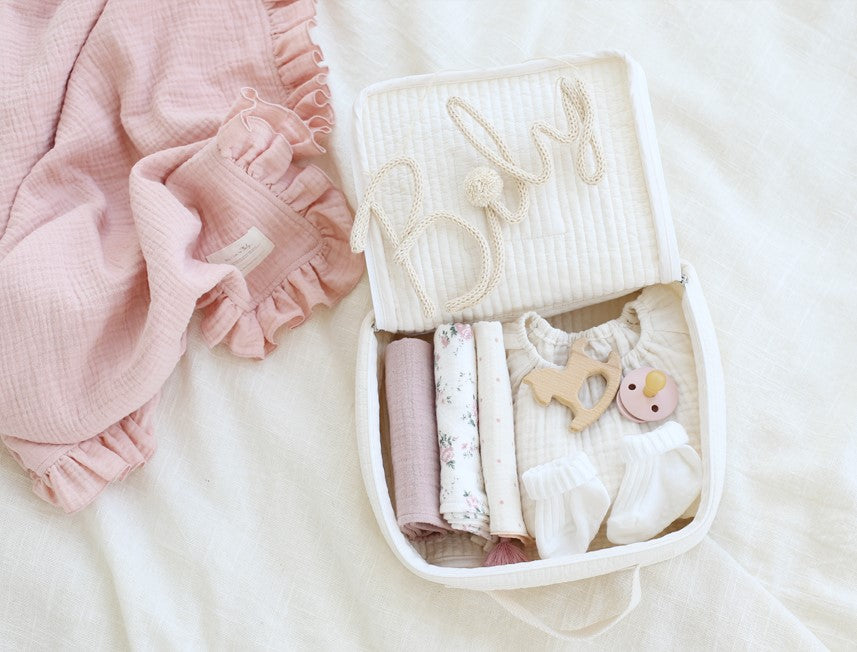 Ruffle Muslin Swaddle Blanket