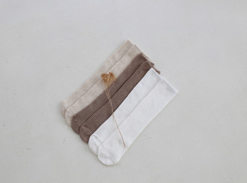 Organic Cotton Non-Slip Knee Socks