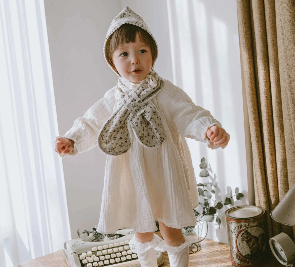 Snow Winter Scarf- Rose Brown