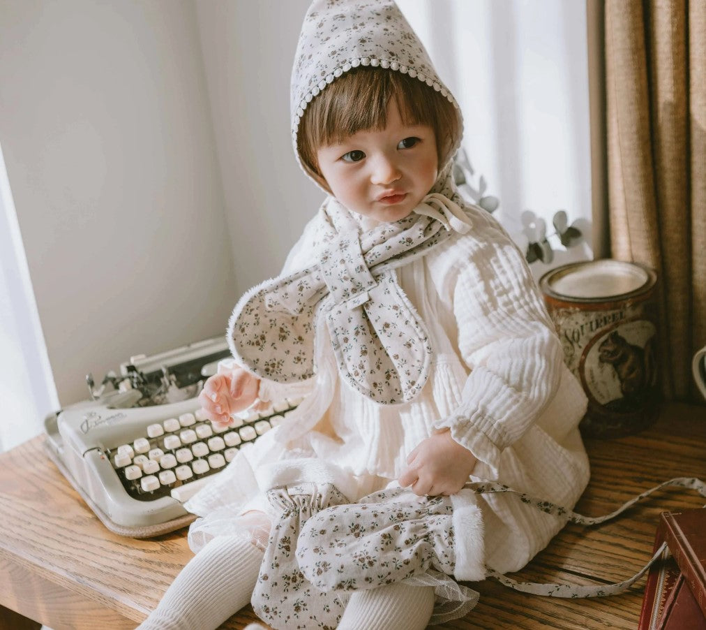 Snow Winter Scarf- Rose Brown