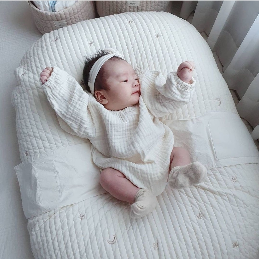 Vanilla Cream Muslin Bodysuit