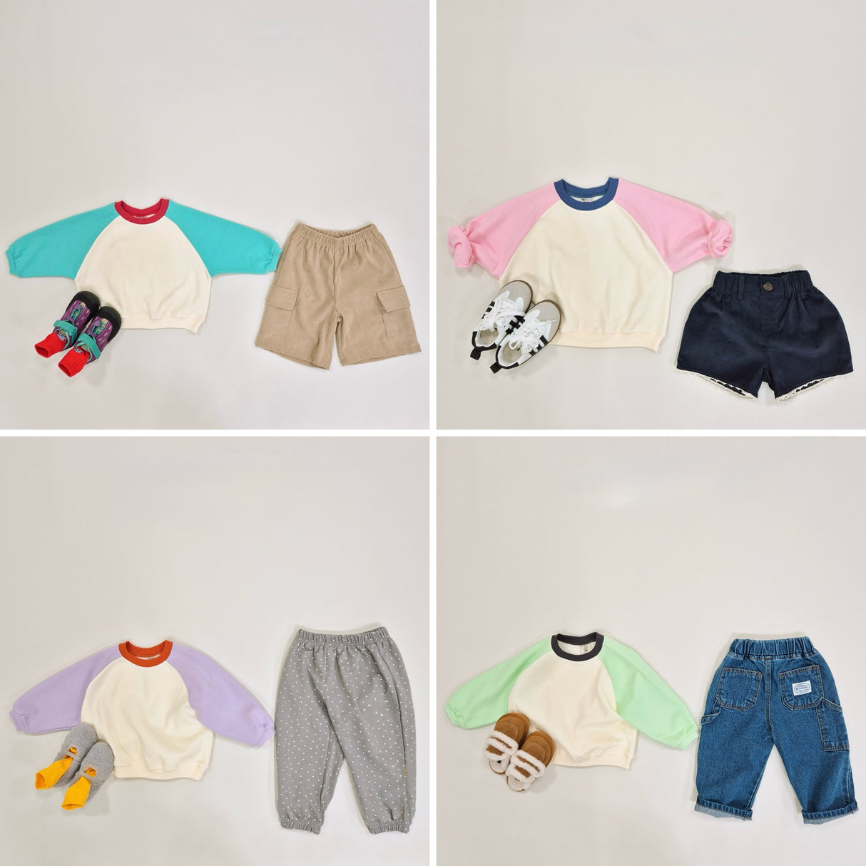 [PRE-ORDER] Color-block Sweatshirt · 6 Colors