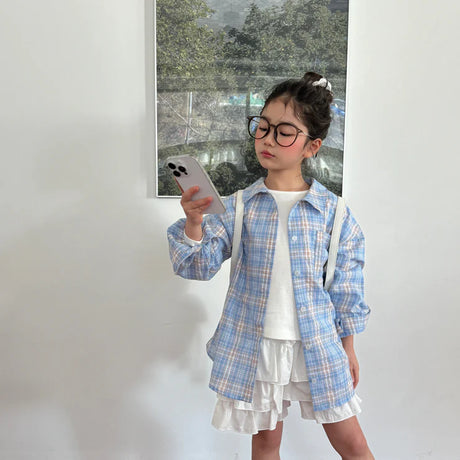 Sweet Breeze Check Cotton Shirt