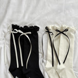 [PRE-ORDER] Ribbon Back Socks (2-Pack)