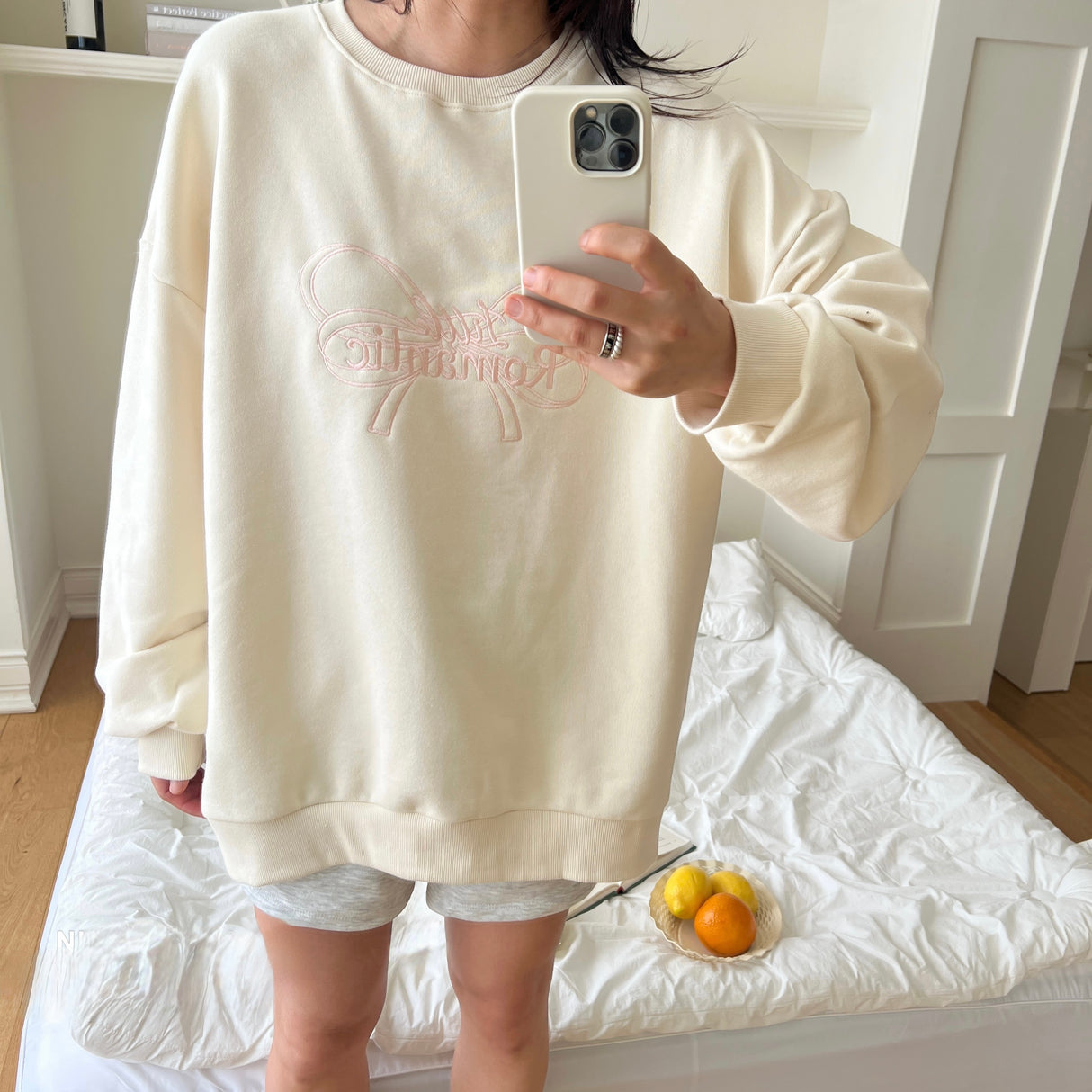 [PRE-ORDER] Mum Couple_Romantic Crop Sweatshirt