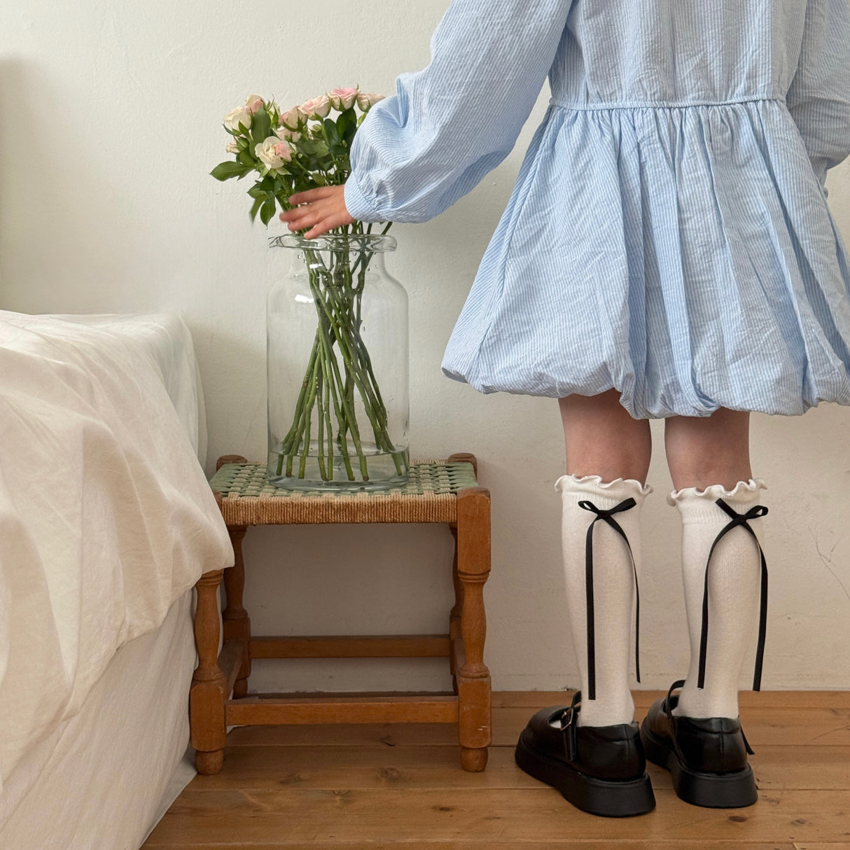 [PRE-ORDER] Ribbon Back Socks (2-Pack)