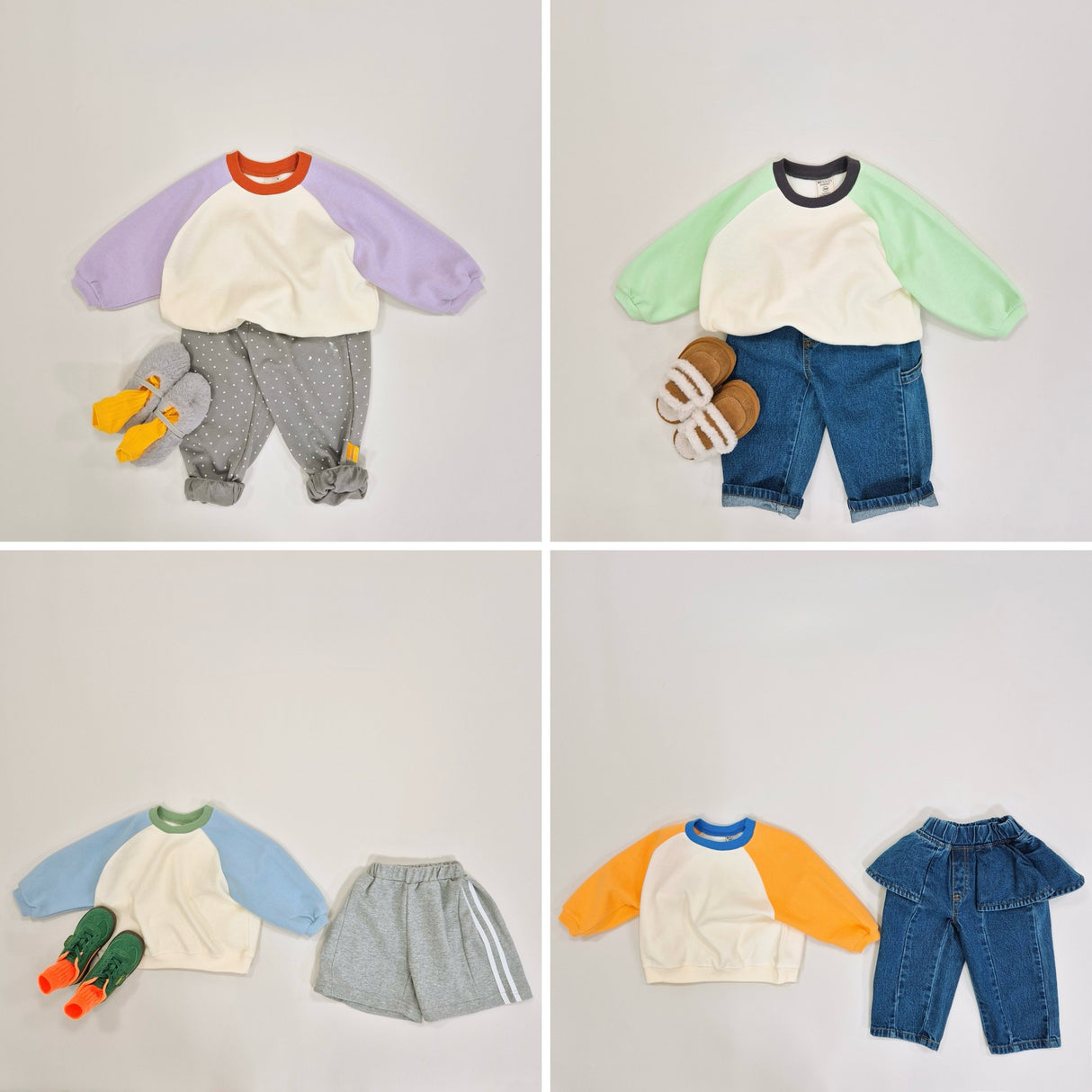 [PRE-ORDER] Color-block Sweatshirt · 6 Colors