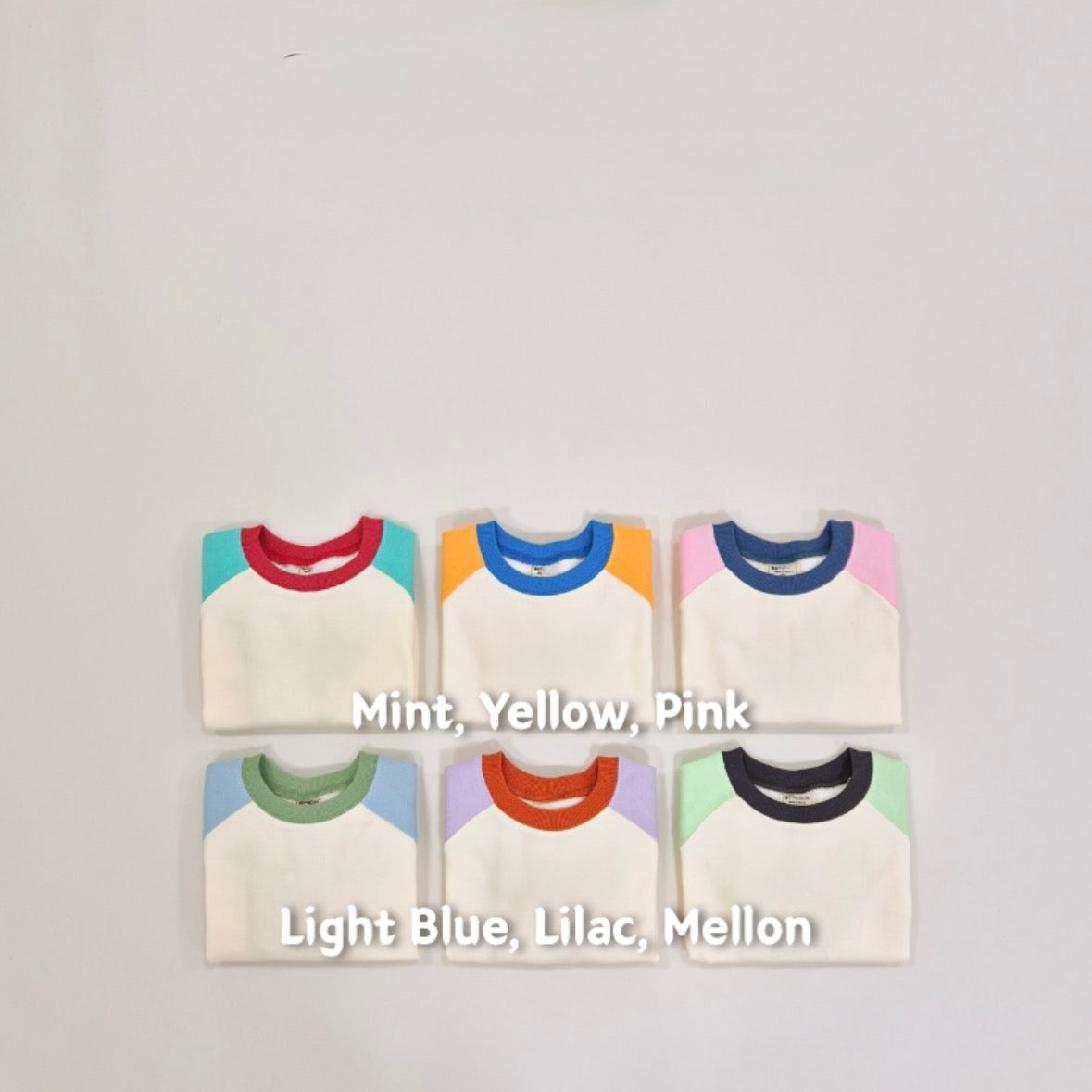 [PRE-ORDER] Color-block Sweatshirt · 6 Colors