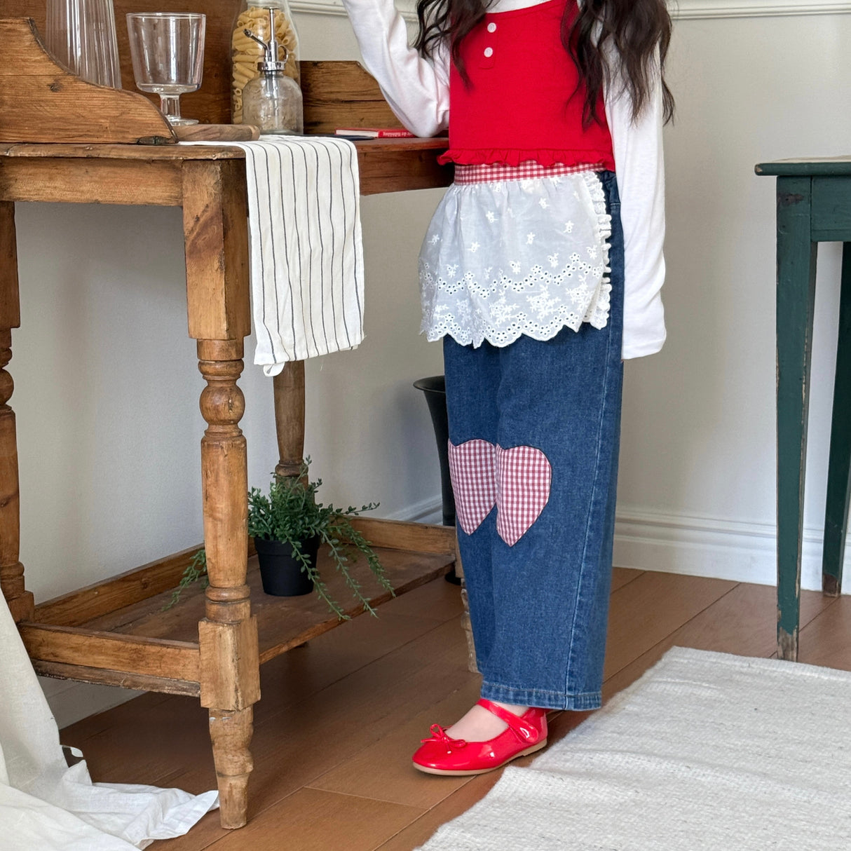 [PRE-ORDER] Heart Denim Pants