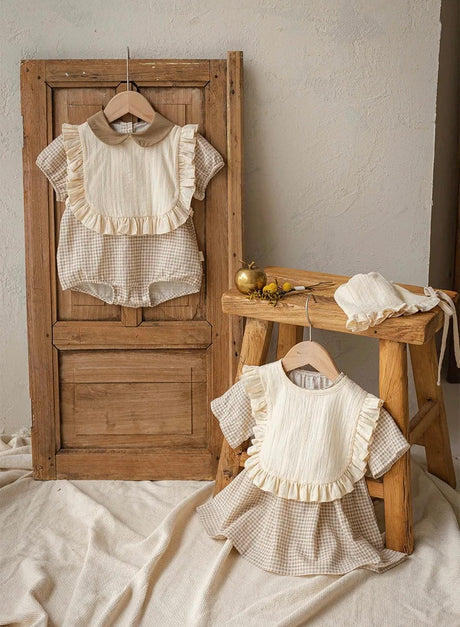 Tarte Checkered Baby Bodysuit (Last One - M (6-12M))
