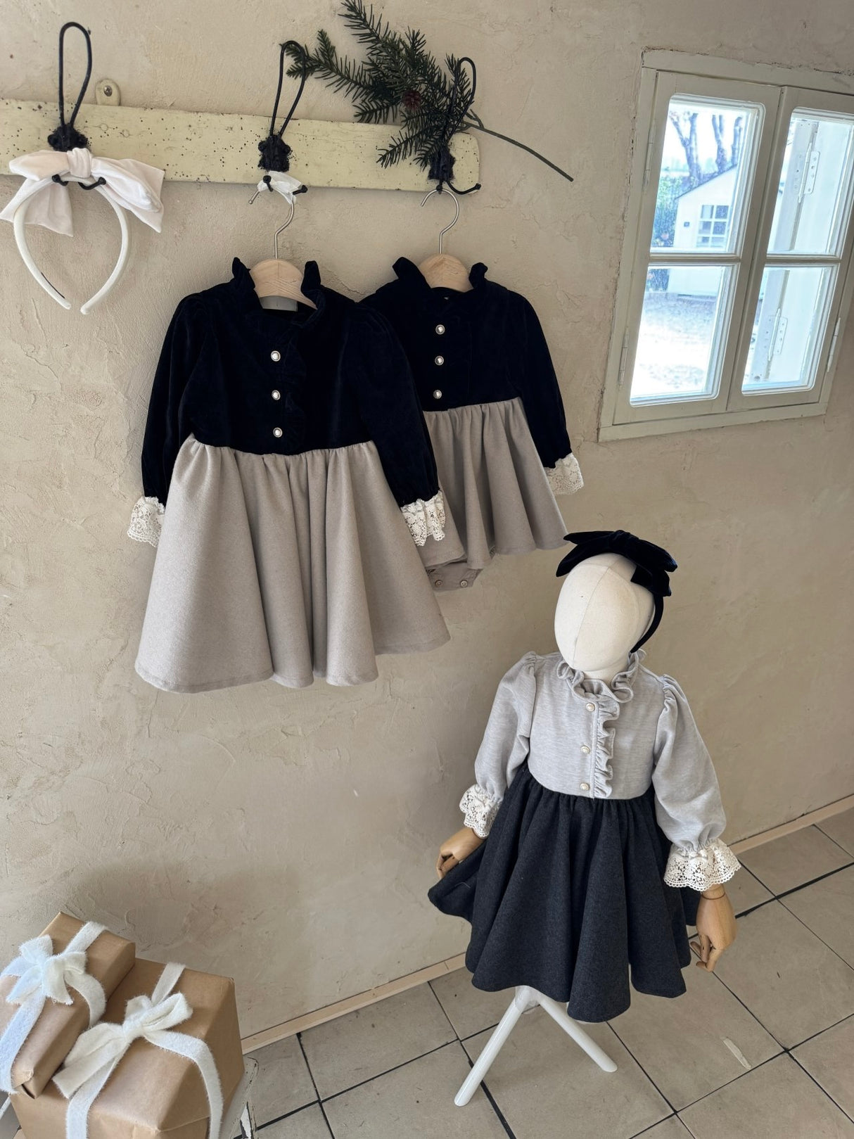 Sophie Velvet Rose Dress