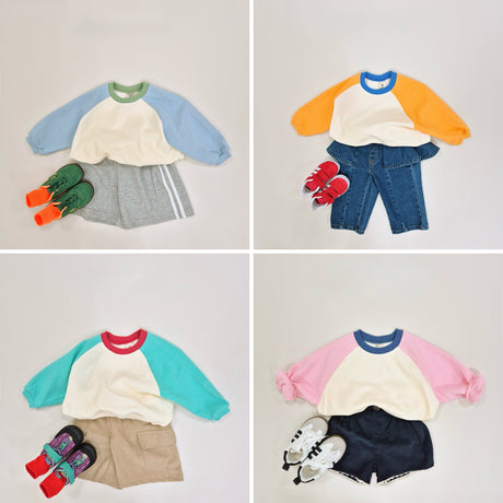 [PRE-ORDER] Color-block Sweatshirt · 6 Colors