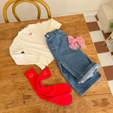 [PRE-ORDER] Heart Pattern Knee Socks
