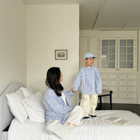 Sweet Breeze Check Cotton Shirt
