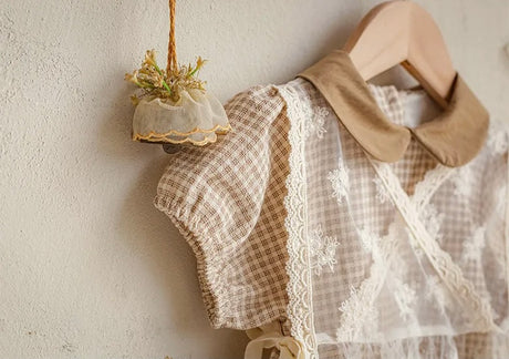 Elysian Lace Vest & Bonnet