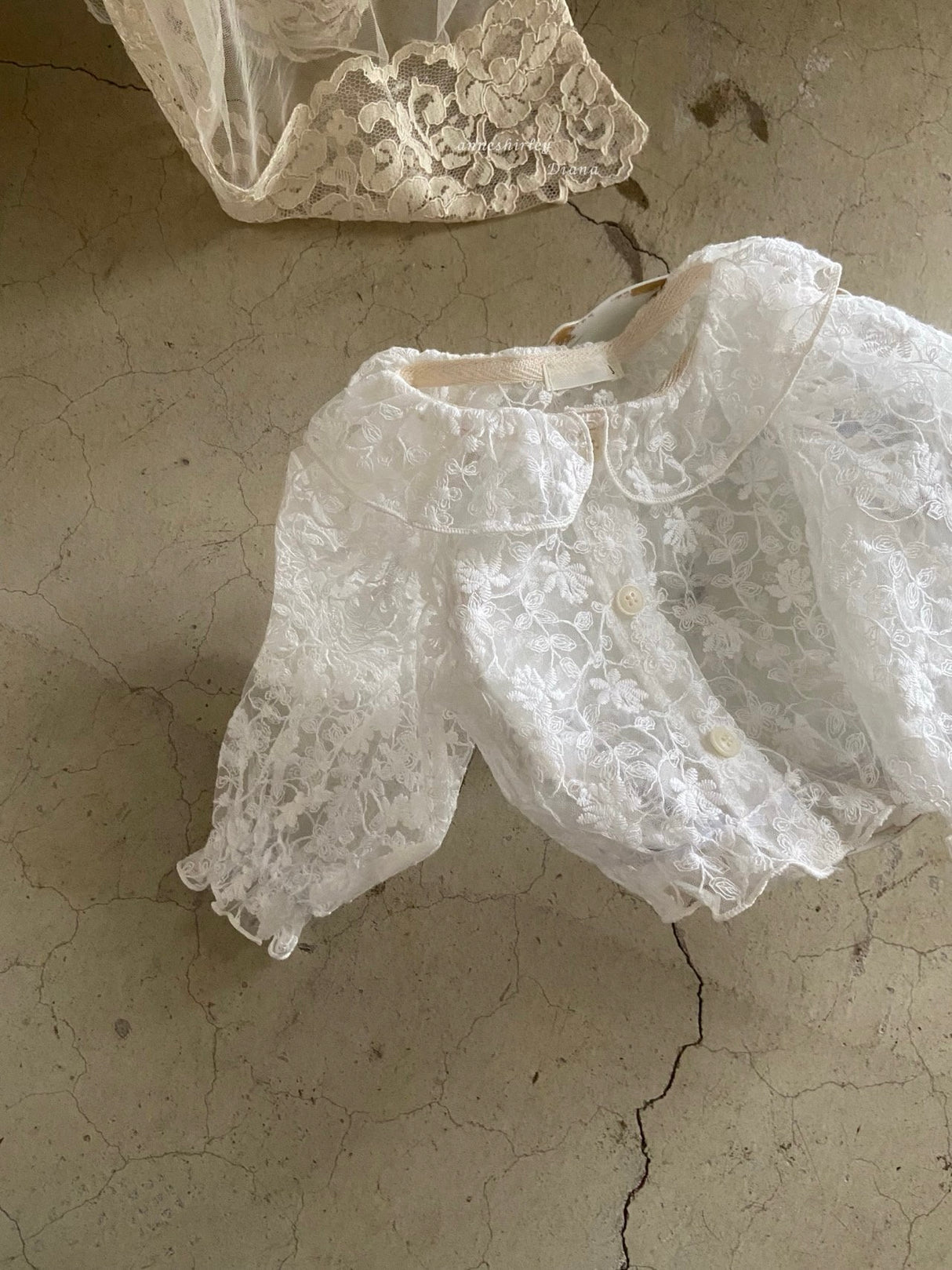 [PRE-ORDER] Lace Collar Cardigan