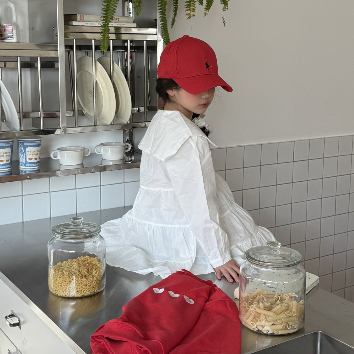 Ensera Cotton Ruffle Dress