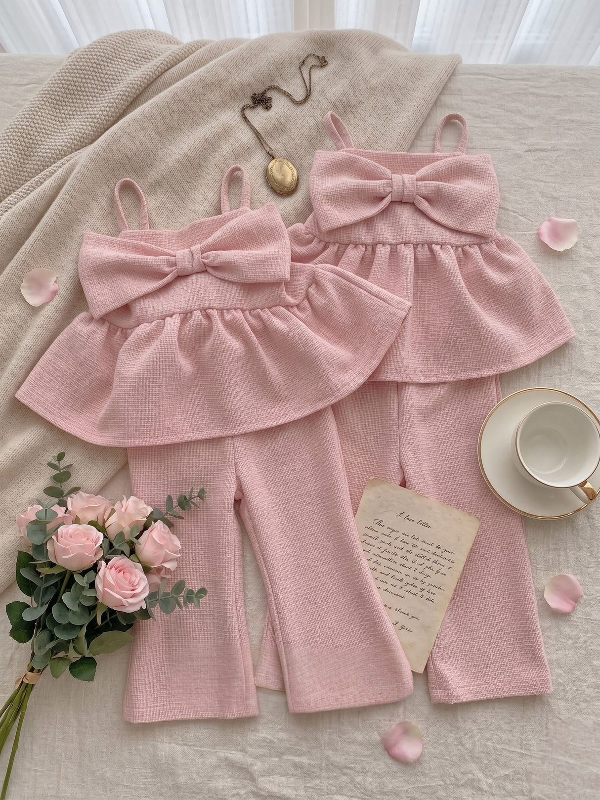 Elise Ribbon Tweed Set
